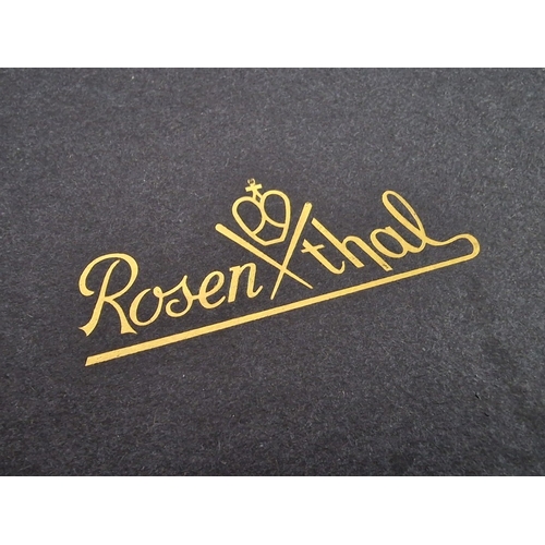 94 - Pair of Rosenthal Heart Shaped Red Crystal Multi-Faceted Candle Holders, (Approx. W: 10cm), in Origi... 