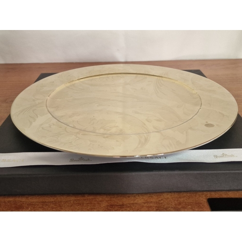 53 - Rosenthal VERSACE 'Vanity La Doree' Round Plate with Gold Floral Pattern, in Original Box, (Approx. ... 