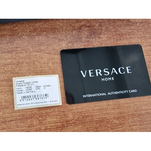 53 - Rosenthal VERSACE 'Vanity La Doree' Round Plate with Gold Floral Pattern, in Original Box, (Approx. ... 