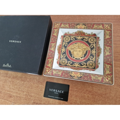 76 - Rosenthal VERSACE 'Ikarus Medusa' Square Plate / Dish, (Ref: 25822), in Original Box, (Approx. 21.5 ... 