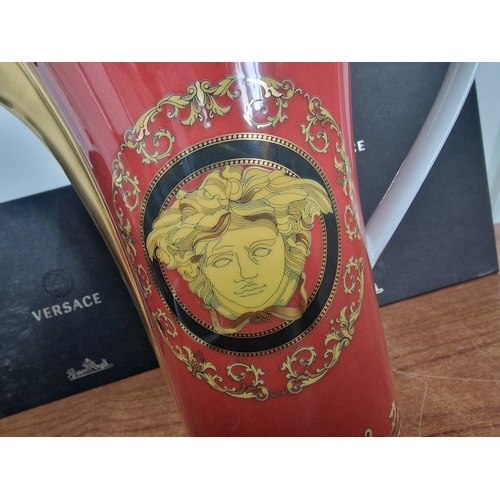 77 - Rosenthal VERSACE 'Ikarus Medusa' Coffee Pot, Lidded Sugar Bowl and Creamer / Milk Jug, with Origina... 