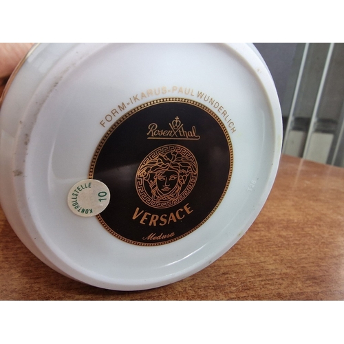 77 - Rosenthal VERSACE 'Ikarus Medusa' Coffee Pot, Lidded Sugar Bowl and Creamer / Milk Jug, with Origina... 