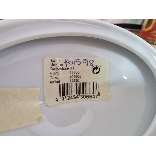 77 - Rosenthal VERSACE 'Ikarus Medusa' Coffee Pot, Lidded Sugar Bowl and Creamer / Milk Jug, with Origina... 