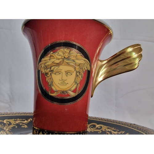 78 - 4 x Rosenthal VERSACE 'Ikarus Medusa' Coffee Cups & Saucers, (Ref: 14740) in Original Boxes, (4)