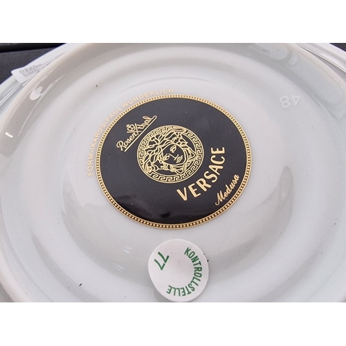 78 - 4 x Rosenthal VERSACE 'Ikarus Medusa' Coffee Cups & Saucers, (Ref: 14740) in Original Boxes, (4)