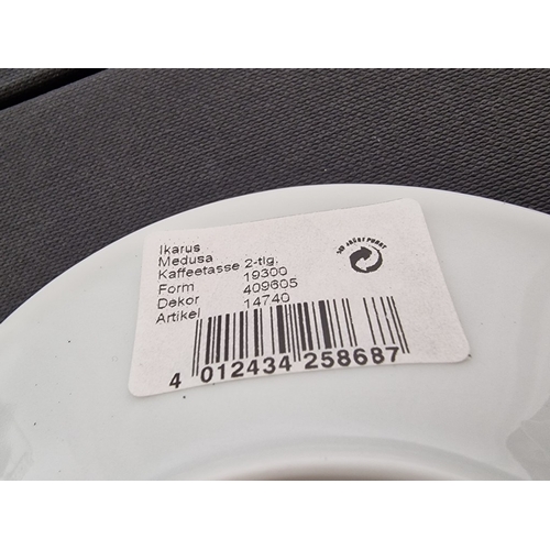 78 - 4 x Rosenthal VERSACE 'Ikarus Medusa' Coffee Cups & Saucers, (Ref: 14740) in Original Boxes, (4)