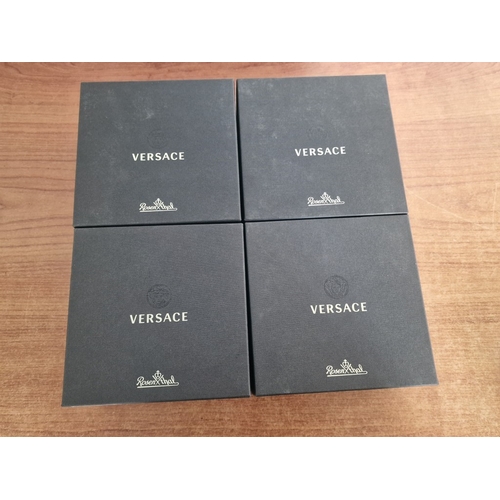 78 - 4 x Rosenthal VERSACE 'Ikarus Medusa' Coffee Cups & Saucers, (Ref: 14740) in Original Boxes, (4)