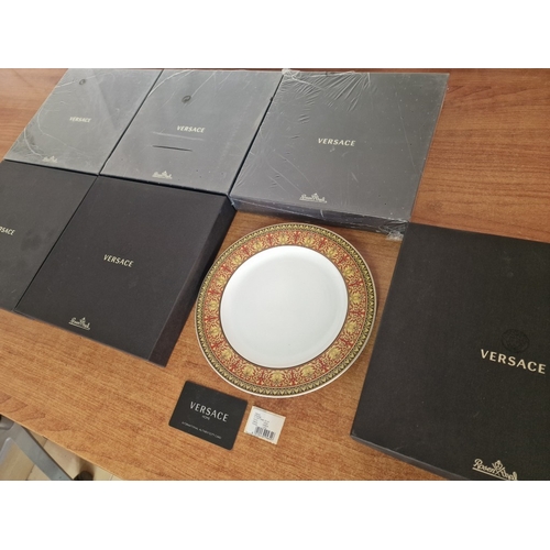 81 - Set of 6 x Rosenthal VERSACE 'Ikarus Medusa' Plates, (Ref: 10222), in Original Boxes, (Approx. Ø: 22... 