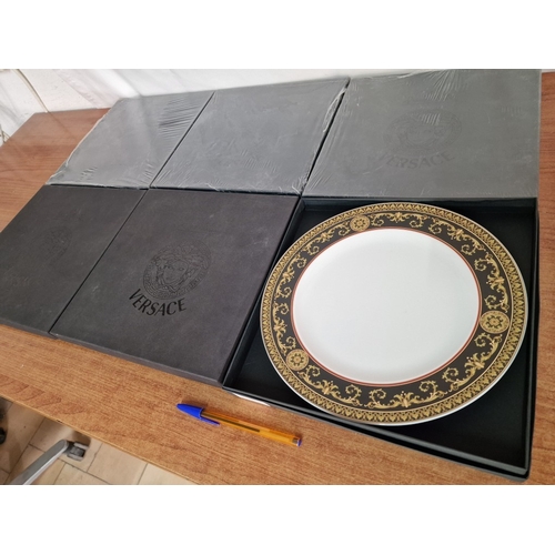 85 - Set of 6 x Rosenthal VERSACE 'Ikarus Medusa' Plates, (Ref: 10227), in Original Boxes, (Approx. Ø: 27... 