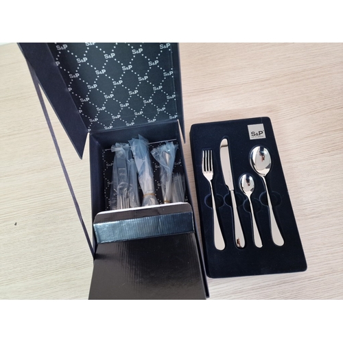 145 - S&P (Salt & Pepper) 18/10 Stainless Steel 24-Piece Cutlery Set, Unused in Original Box