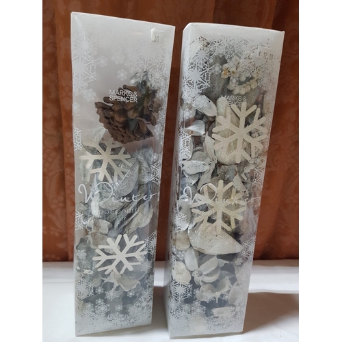 103 - Winter Decor Design Collection  and Wrap Accessories in Gold and  Silver Tone, See Multiple Photos.