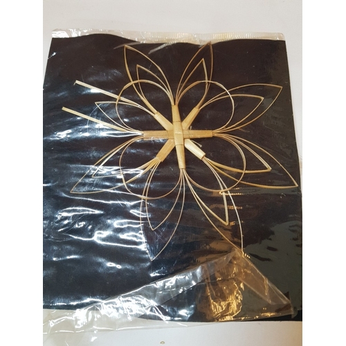 149 - Retro Rustic Craft Christmas Ornaments, Made from Wood and Straw, See Multiple Photos (Hanging Light... 