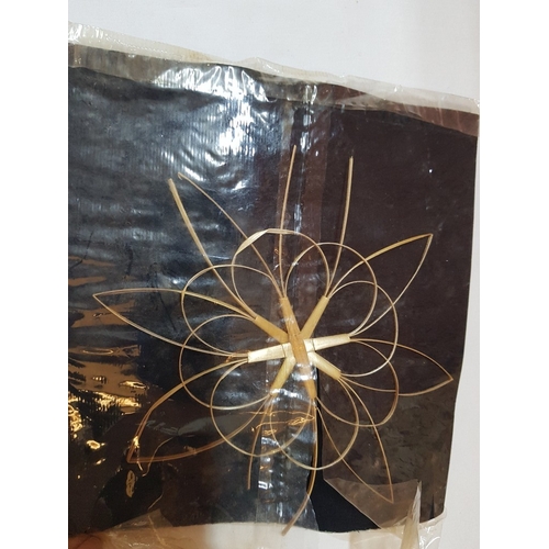 149 - Retro Rustic Craft Christmas Ornaments, Made from Wood and Straw, See Multiple Photos (Hanging Light... 