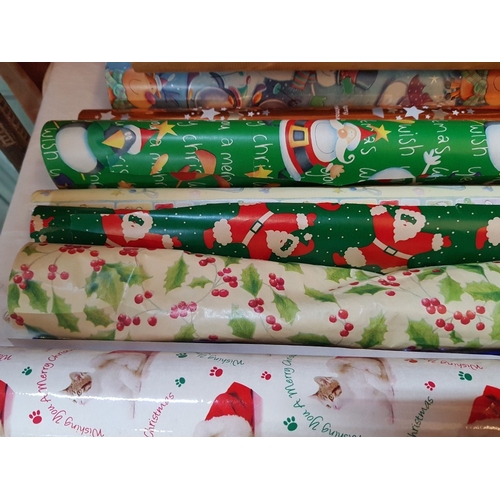162 - Large Selection of Wrapping Paper with Christmas and Other Patterns, See Multiple Photos.