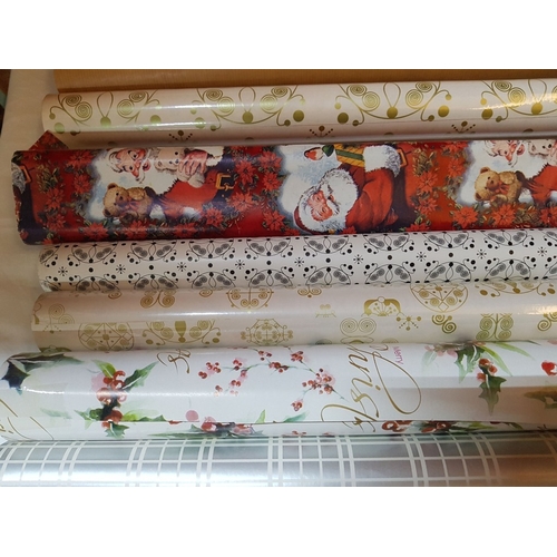 162 - Large Selection of Wrapping Paper with Christmas and Other Patterns, See Multiple Photos.