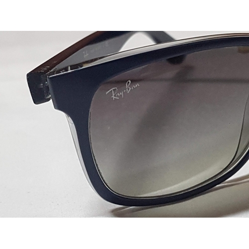 Ray Ban, RB4181 601/80 57 Unisex Sunglasses, Navy Blue Frame  display picture 3