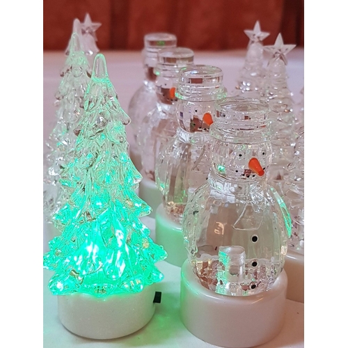 59 - Large Collection of Xmas Table Decor: Napkin Holders 16x, Glass Candle Holders 2x, Sweet Pedestal Bo... 