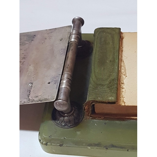 64 - Antique Russian Silver (Circa 1920) Writing Pad Holder with Several Engraved Signatures and a Monogr... 