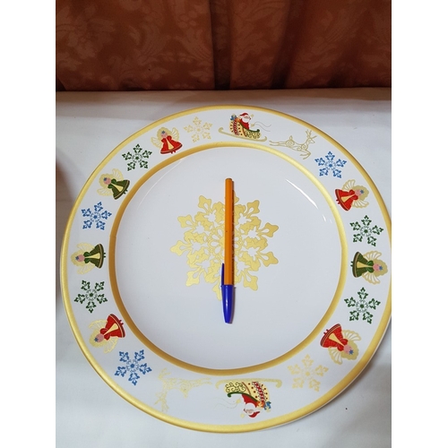 88 - 'Merry Winter' Pratos da Casa Portuguese Ceramic Christmas Tableware;  Pedestal Plater/Cake Stand (A... 
