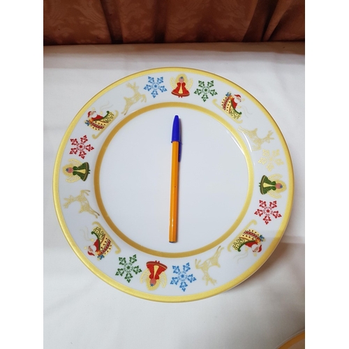 88 - 'Merry Winter' Pratos da Casa Portuguese Ceramic Christmas Tableware;  Pedestal Plater/Cake Stand (A... 