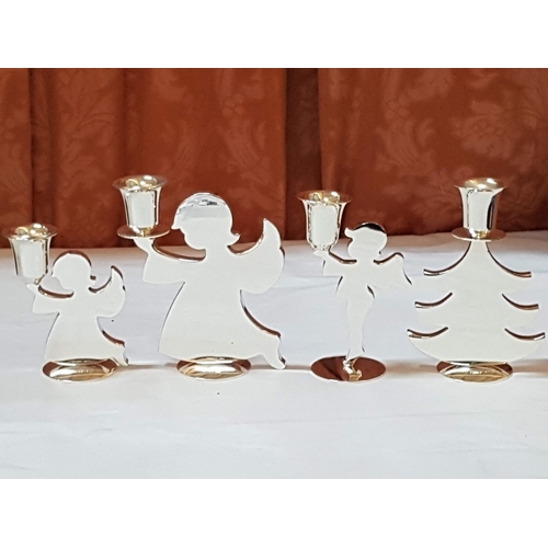 75 - Rare 'Fine' Collection of Various Candle Holders 4x (Approx. H: 10-13cm) and Tealights Holders 3x (A... 