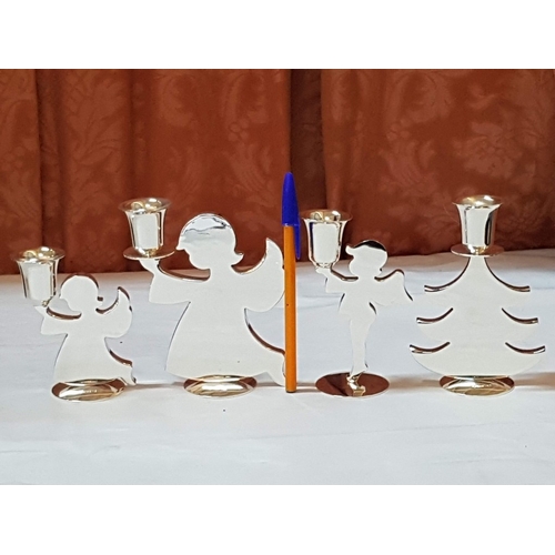 75 - Rare 'Fine' Collection of Various Candle Holders 4x (Approx. H: 10-13cm) and Tealights Holders 3x (A... 