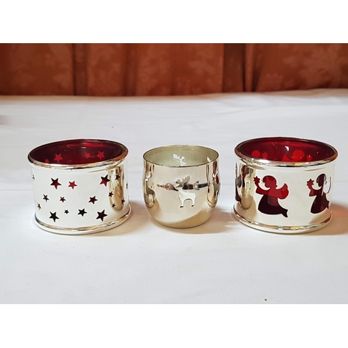 75 - Rare 'Fine' Collection of Various Candle Holders 4x (Approx. H: 10-13cm) and Tealights Holders 3x (A... 