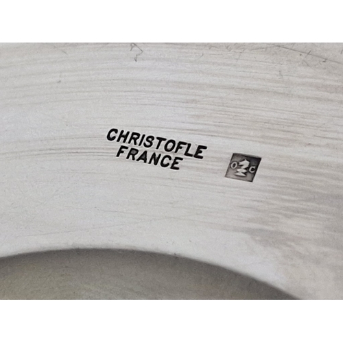 55 - Christofle Silver Plated Dish / Small Plate with Mask of Benin Relief in Centre, Made in France, (Ap... 