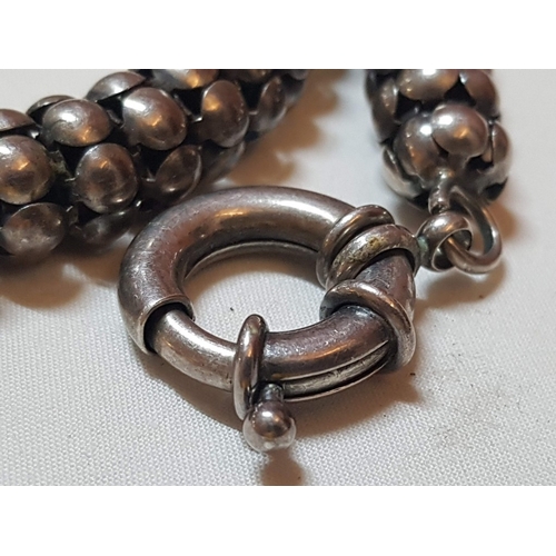 129 - Vintage Rare Silver 925 Early 20th Century Traditional Rajasthan Indian Silver Choker Necklace (Appr... 