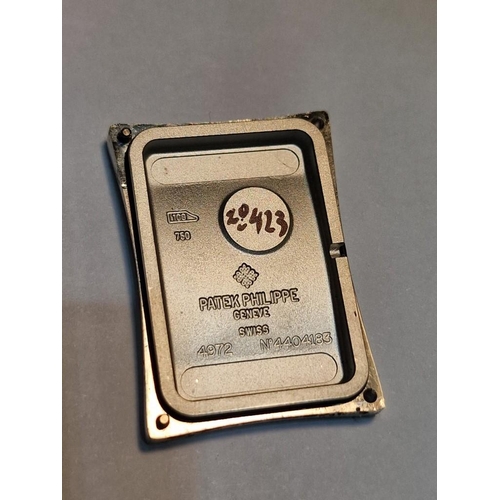 70C - Patek Philippe Gondolo 18ct White Gold Watch #4972, with Mother of Pearl Face and Diamond Encrusted ... 