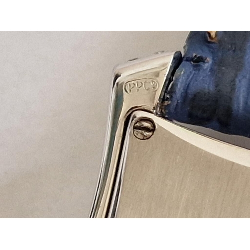 70C - Patek Philippe Gondolo 18ct White Gold Watch #4972, with Mother of Pearl Face and Diamond Encrusted ... 