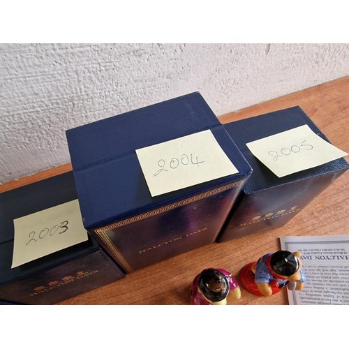 70B - Collection of 23 x Halcyon Days Annual 'Teddy of the Year' Hand Painted Porcelain Figurines; Consecu... 