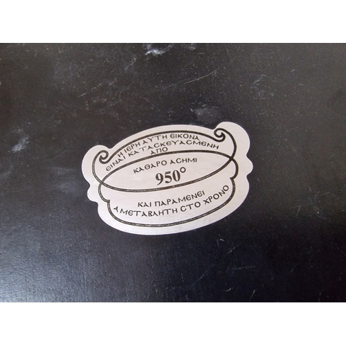 614D - 3 x Icons; Including .950 Silver Relief and 2 x White Metal Others, (Approx. Max. 22 x 17cm), (3)