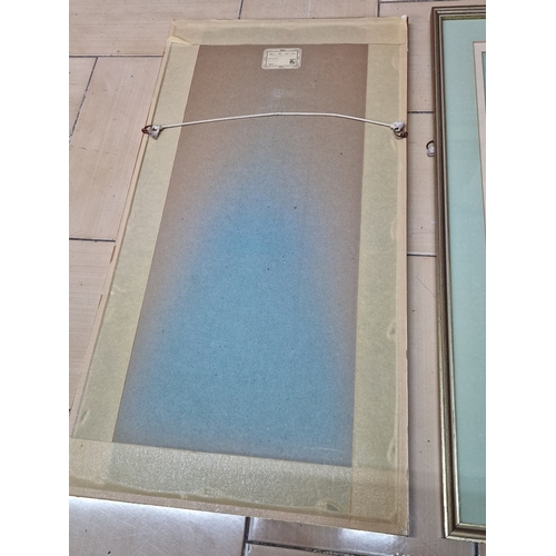 615D - Pair of Original Framed Water Colour Paintings of Sail Boats and Rowing Boats at Sea, Unknown Artist... 