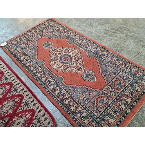 617D - Carpet and Runner, in Traditional Patterns, (Largest Approx. 60 x 114cm), (2)