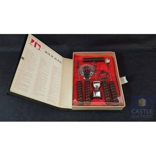 620D - Retro Bar Set: Barista and Bartender Set in a Decorative Box-Shaped Book.