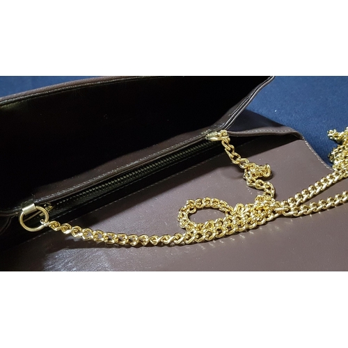 629D - 2x Vintage Snakeskin Clutch Handbags with Gold-Tone Hardware, One with Matching Wallet, A/F. (3)