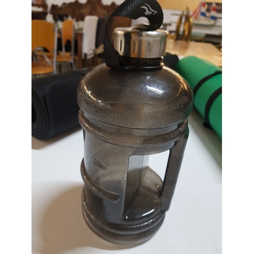 632D - Gym Accessories; Wooden Pelvic Correction Device and Pair of 2kg (Each) Vinyl Dumbbells, 2x Exercise... 