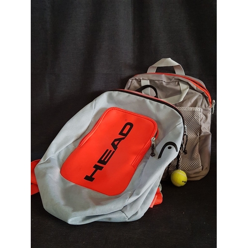 638D - 2x Unisex Sports Backpacks (HEAD and One Other). (2)