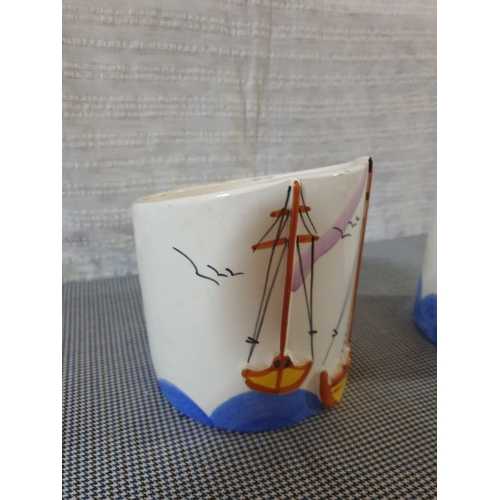 643D - 2 x Hand Painted Ceramic Souvenirs From Crete. A/F.