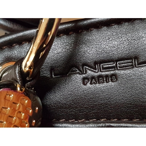 653D - French Luxury Brigitte Bardot BB Lancel Fuchsia in Velvet Handbag/Crossbody Bag, Model: BB Bucket Ba... 