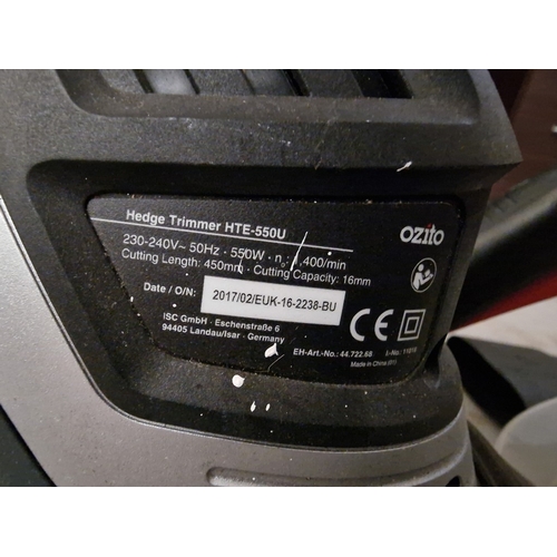670D - 'Ozito' Electric Hedge Trimmer, (Model: HTE-550U), * Basic Test and Working *