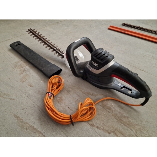 670D - 'Ozito' Electric Hedge Trimmer, (Model: HTE-550U), * Basic Test and Working *