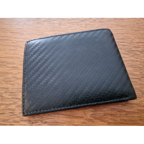 626B - Calvin Klein Black Leather Bi-Fold Wallet