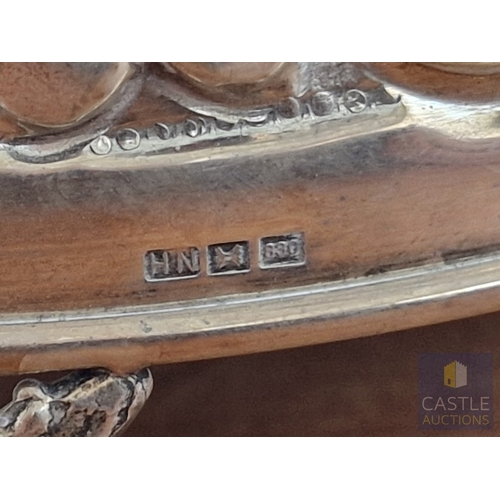 102 - Beautiful Baroque Style Cypriot Silver 5-Arm / 5-Candle Candelabra with Central Column and 4 Branchi... 