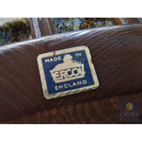 5 - Set of 8 x Ercol Windsor Dining Chairs Incl. Pair of 'Goldsmith' Pattern Carvers; Iconic Retro / Mid... 