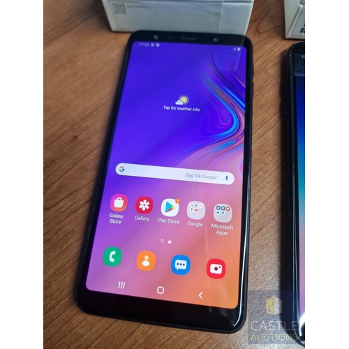 66 - 2 x Samsung Mobile Phones; Galaxy A7 and Galaxy A6+, * Both Tested and Working, Both A/F, One Screen... 