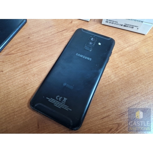 66 - 2 x Samsung Mobile Phones; Galaxy A7 and Galaxy A6+, * Both Tested and Working, Both A/F, One Screen... 
