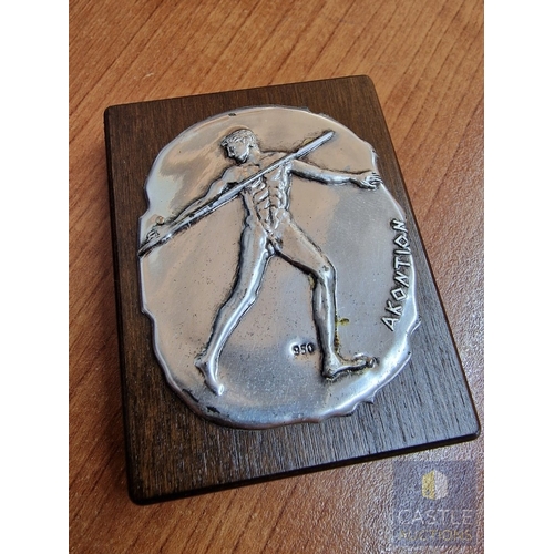 117 - Collection of Interesting Items; Greek Silver Javelin (.950) Mounted on Wood, Together with Henry Fo... 