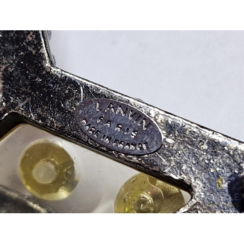 47 - LANVIN Paris, 'Altair Star Necklace', a Striking Piece with 3 x Large Crystal Set Star Shaped Pendan... 